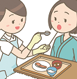 食事準備、介助